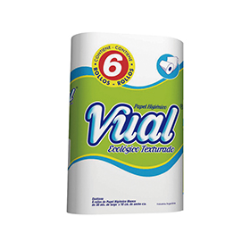 VUAL PAPEL HIGIENICO ECOLOG. 30M. X 6 UN